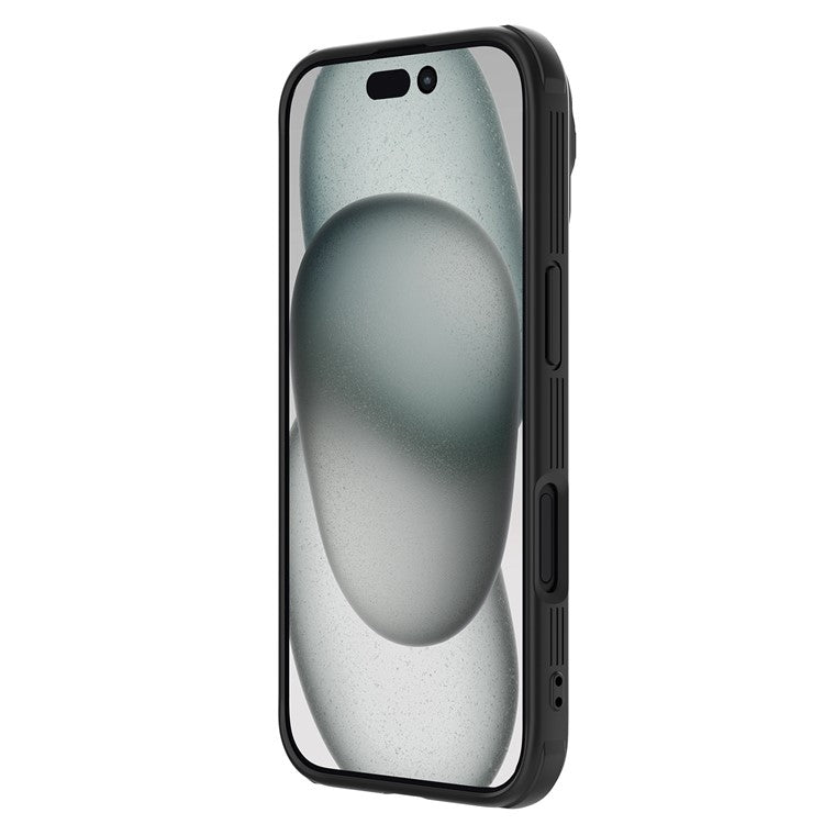 NILLKIN Camshield Prop Magnetic Series for iPhone 16 Pro Case Compatible with MagSafe PC+TPU Phone Cover with Camera Cover - Black