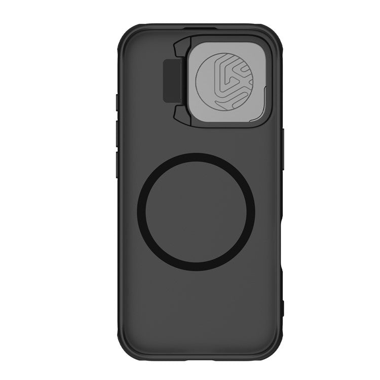 NILLKIN Camshield Prop Magnetic Series for iPhone 16 Pro Case Compatible with MagSafe PC+TPU Phone Cover with Camera Cover - Black