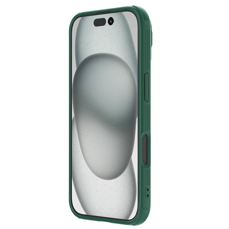 NILLKIN CamShield Prop Series for iPhone 16 Pro Case Slide Camera Protection PC + TPU Phone Cover - Green