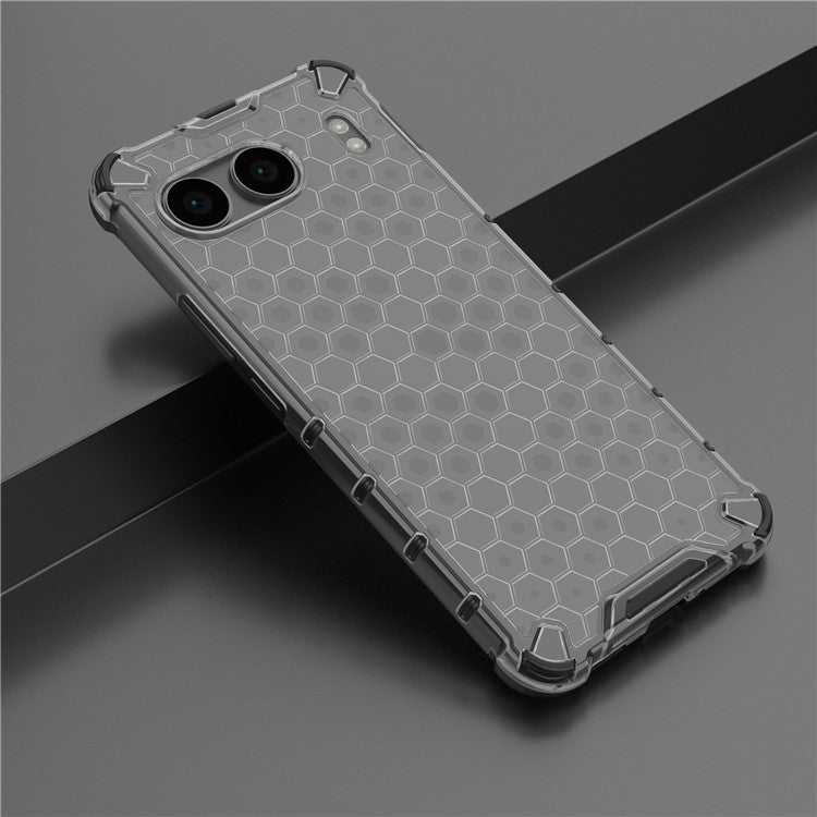 For OnePlus Nord 4 Case PC+TPU Phone Cover Honeycomb Shape - Black