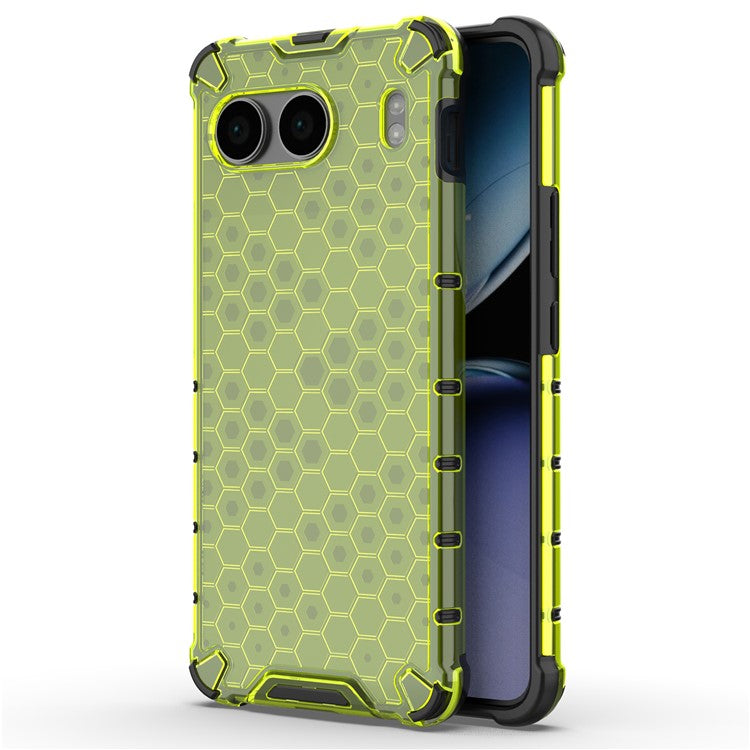 For OnePlus Nord 4 Case PC+TPU Phone Cover Honeycomb Shape - Green