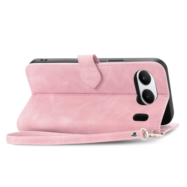 For OnePlus Nord 4 Case Zipper Wallet PU Leather Flower Imprint Phone Cover - Pink