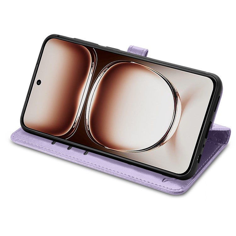 For OnePlus Nord 4 Case Leather Wallet Flip Phone Cover Cute Cat Dog Pattern - Light Purple