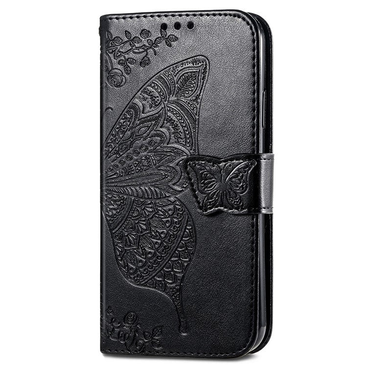 For OnePlus Nord 4 Case PU Leather Wallet Phone Cover Butterfly Pattern - Black