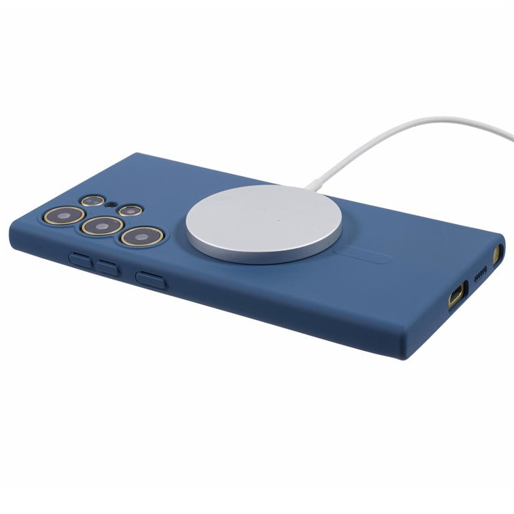 For Samsung Galaxy S23 Ultra Case Shockproof TPU Phone Cover Compatible with MagSafe - Sapphire