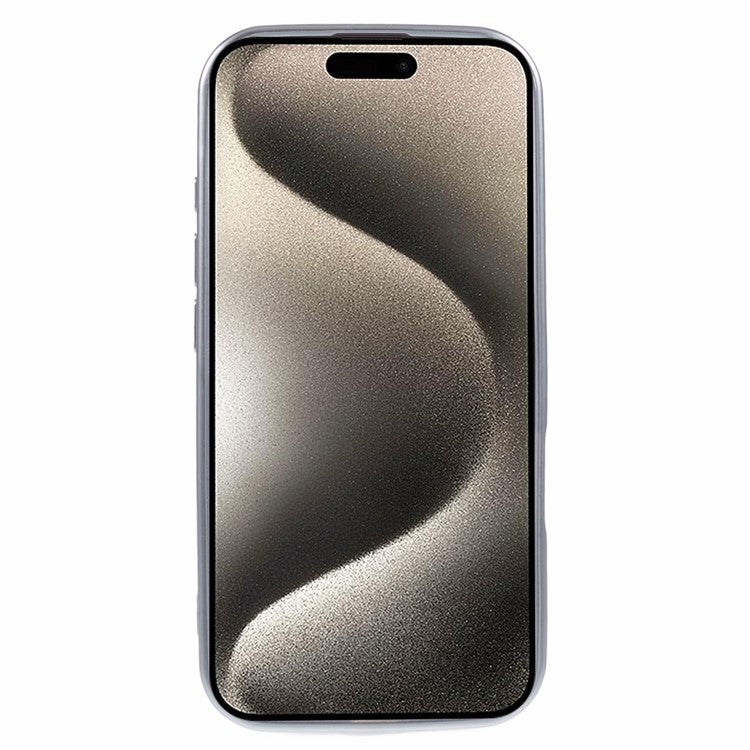 For iPhone 16 Plus Case Matte Electroplating Phone Cover Compatible with MagSafe - Silver