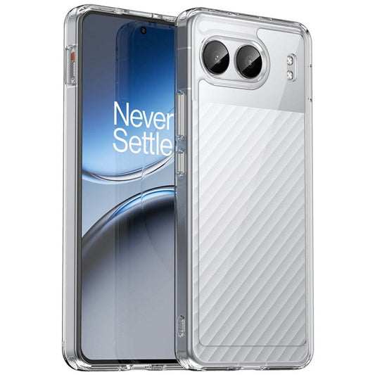 For OnePlus Nord 4 Shockproof Case TPU +Acrylic Protective Clear Phone Cover - Transparent