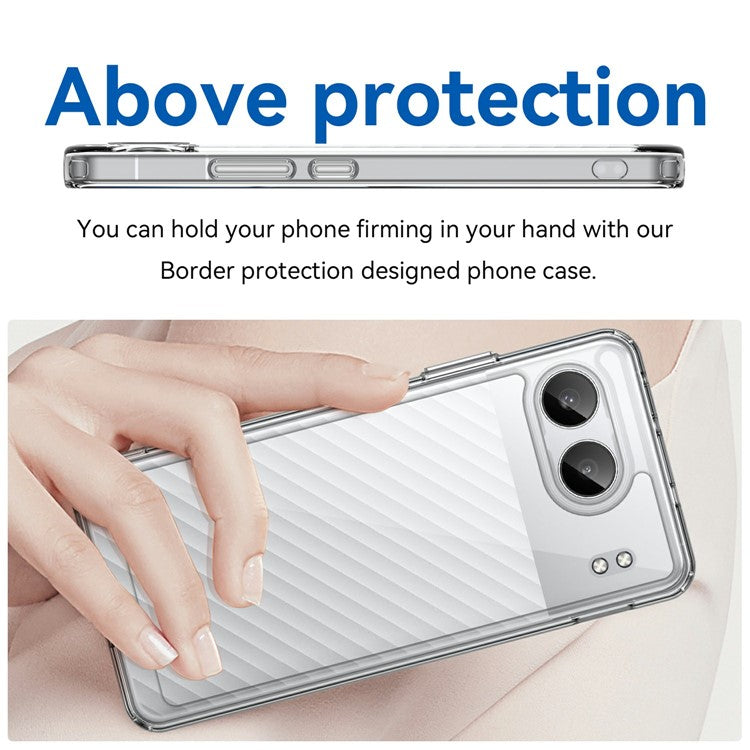 For OnePlus Nord 4 Shockproof Case TPU +Acrylic Protective Clear Phone Cover - Transparent