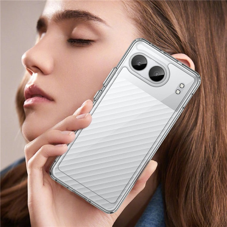 For OnePlus Nord 4 Shockproof Case TPU +Acrylic Protective Clear Phone Cover - Transparent
