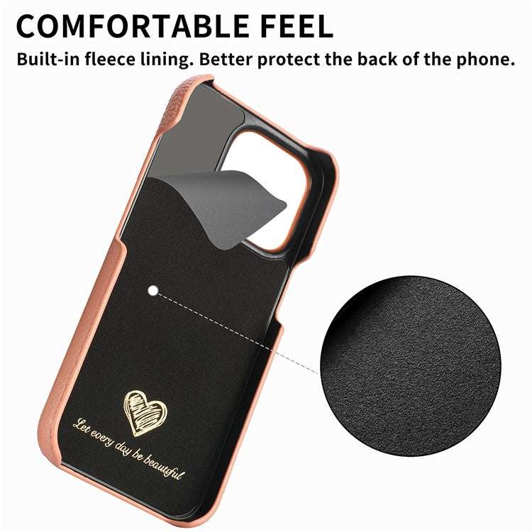 Y1 For iPhone 16 Pro Case Shockproof Litchi Texture Leather+PC Phone Cover - Pink