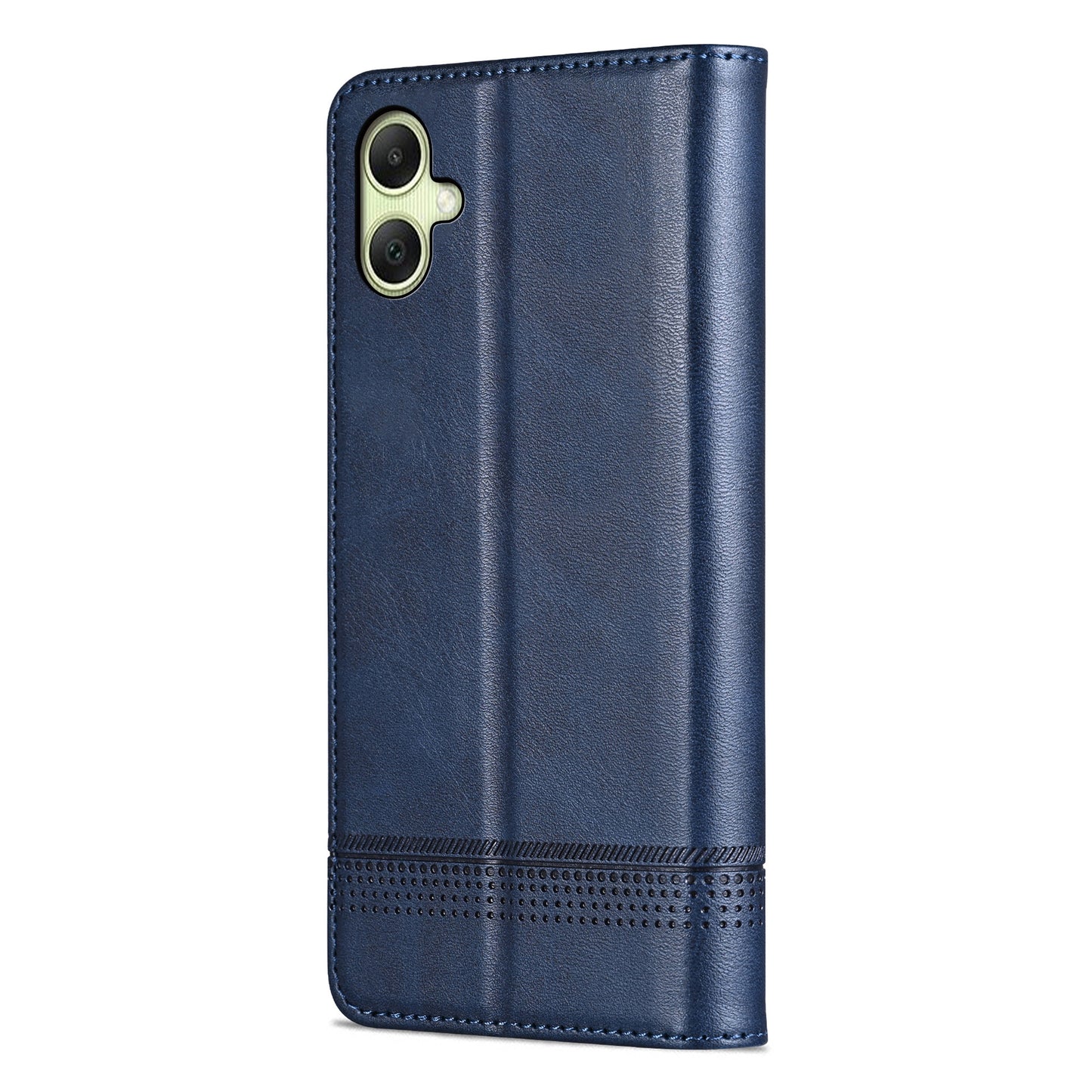AZNS For Samsung Galaxy A06 Case Cowhide Texture PU Leather Wallet Phone Cover - Blue
