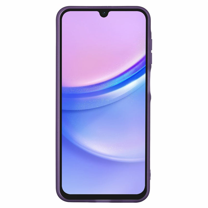 WANLONFENG DKSM Series for Samsung Galaxy A16 5G / A16 4G TPU Case Electroplated Frame with Tempered Glass - Transparent Purple