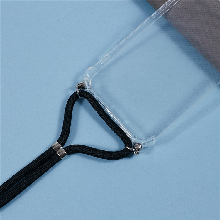 For Google Pixel 9 Pro XL Case Reinforced Corner TPU Clear Phone Cover with Lanyard