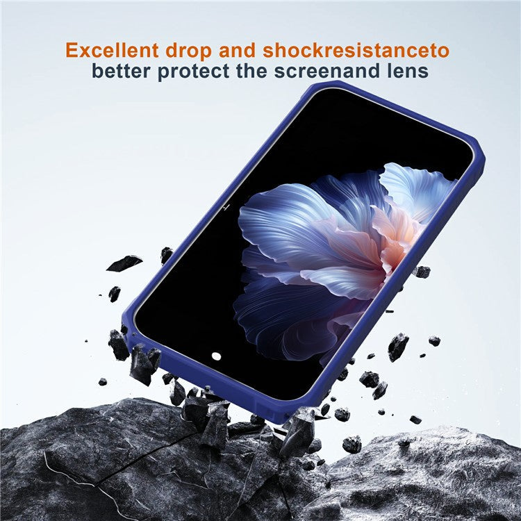 For Google Pixel 9 / 9 Pro Case Compatible with MagSafe Protective TPU+PC Hybrid Phone Cover - Navy Blue