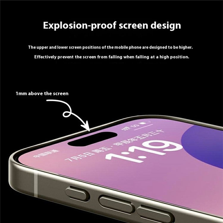 GKK For iPhone 16 Pro Case Textured PU Leather Covered TPU+PC Anti-Fingerprint Phone Cover - Black
