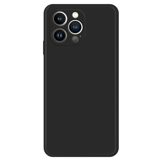 For iPhone 16 Pro TPU Case Straight Edge Protection Phone Cover - Black