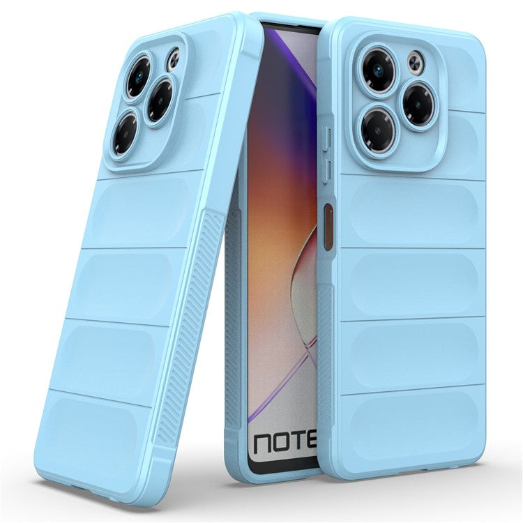 For Infinix Note 40X 5G Case Anti-Drop Soft TPU Rugged Phone Back Cover - Baby Blue