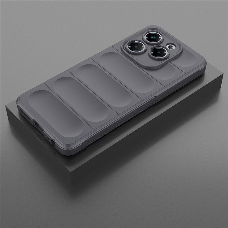 For Infinix Note 40X 5G Case Anti-Drop Soft TPU Rugged Phone Back Cover - Dark Grey