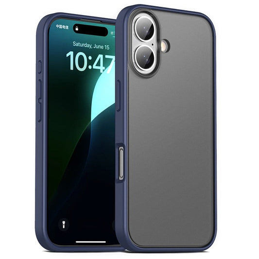 Magic Series for iPhone 16 Plus Case Translucent Matte TPU + PC Phone Cover - Blue
