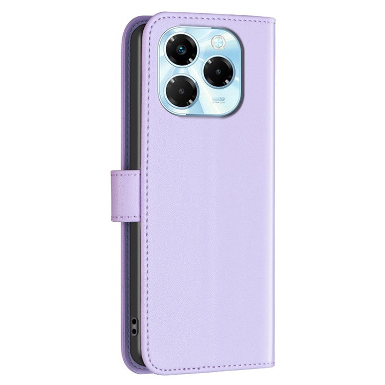BINFEN COLOR BF17 For Infinix Note 40X 5G Case Wallet Folio Flip Leather Cover - Purple