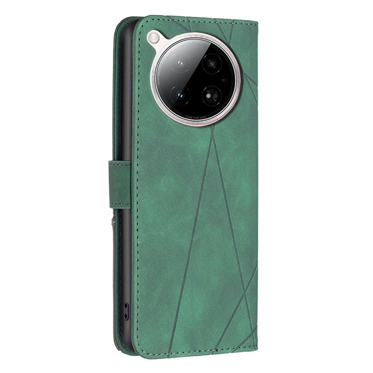 BINFEN COLOR BF05 For Infinix Zero 40 4G Case Leather Phone Cover Wallet Stand - Green