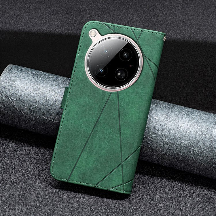 BINFEN COLOR BF05 For Infinix Zero 40 4G Case Leather Phone Cover Wallet Stand - Green