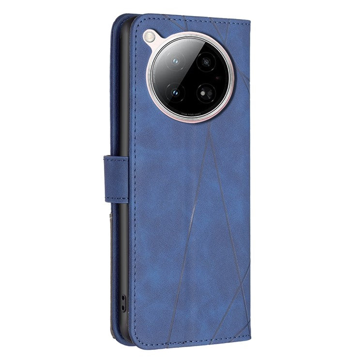 BINFEN COLOR BF05 For Infinix Zero 40 4G Case Leather Phone Cover Wallet Stand - Blue