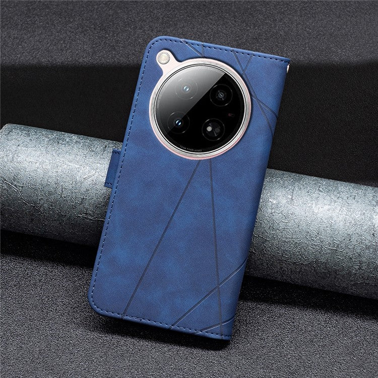 BINFEN COLOR BF05 For Infinix Zero 40 4G Case Leather Phone Cover Wallet Stand - Blue