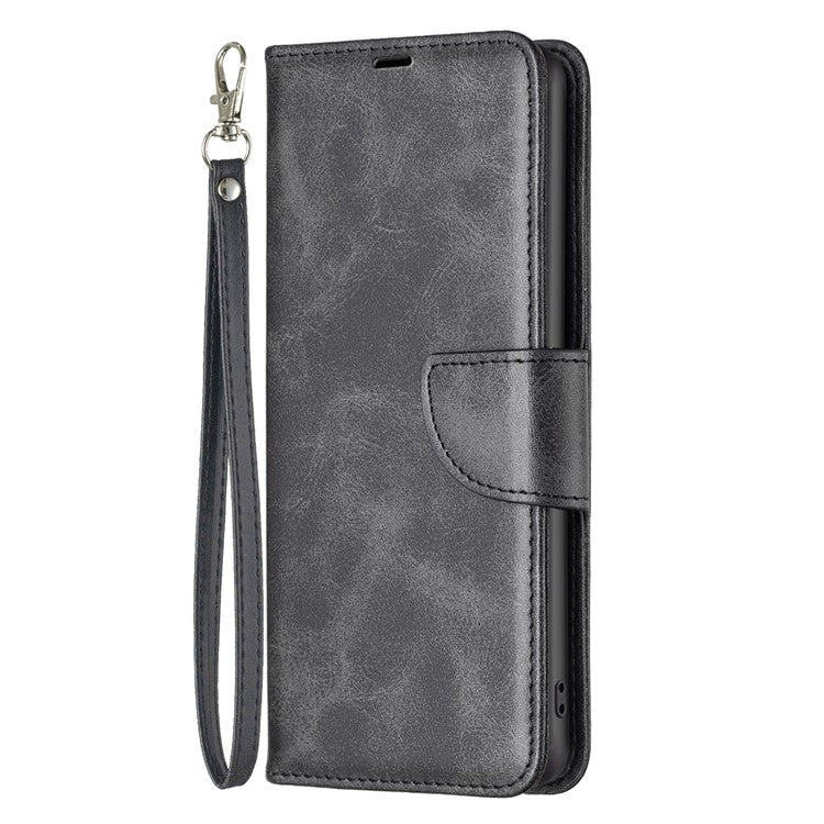 For Xiaomi Poco C75 4G / Redmi 14R 5G / 14C 4G Case Shockproof PU Leather Cover with Wallet Card Slots - Black