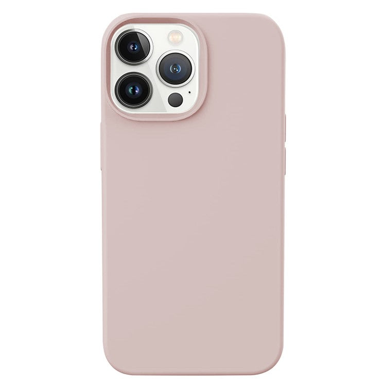 KALEBOL KLB-YTGJ001 For iPhone 16 Pro Case Solid Color Liquid Silicone+PC Phone Cover - Pink
