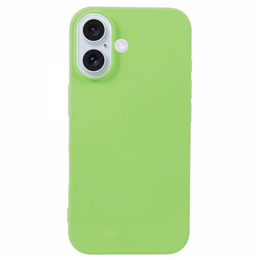KALEBOL KLB-YTGJ001 For iPhone 16 Plus Case Solid Color Liquid Silicone+PC Phone Cover - Green