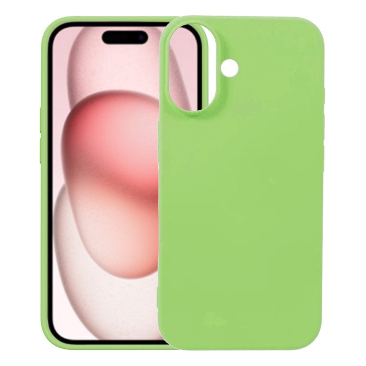 KALEBOL KLB-YTGJ001 For iPhone 16 Plus Case Solid Color Liquid Silicone+PC Phone Cover - Green