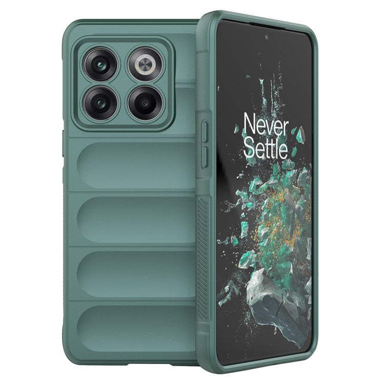 For OnePlus 10T 5G / Ace Pro 5G Shockproof Rugged Design  Phone Case Anti-Scratch Soft TPU Back Cover - Green