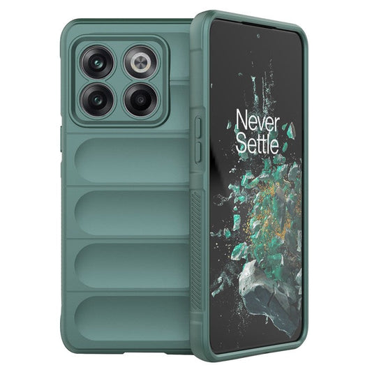 For OnePlus 10T 5G / Ace Pro 5G Shockproof Rugged Design  Phone Case Anti-Scratch Soft TPU Back Cover - Green