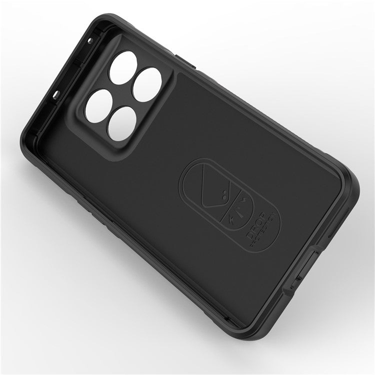 For OnePlus 10T 5G / Ace Pro 5G Shockproof Rugged Design  Phone Case Anti-Scratch Soft TPU Back Cover - Black