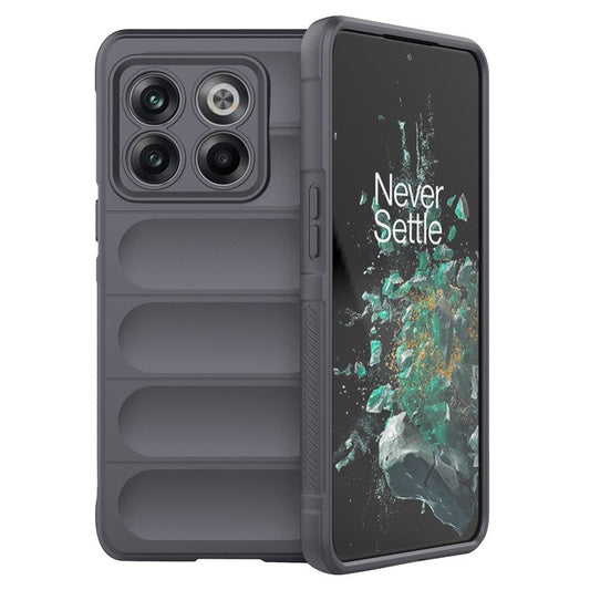 For OnePlus 10T 5G / Ace Pro 5G Shockproof Rugged Design  Phone Case Anti-Scratch Soft TPU Back Cover - Dark Grey