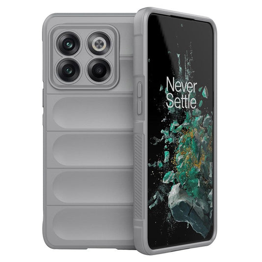 For OnePlus 10T 5G / Ace Pro 5G Shockproof Rugged Design  Phone Case Anti-Scratch Soft TPU Back Cover - Light Grey