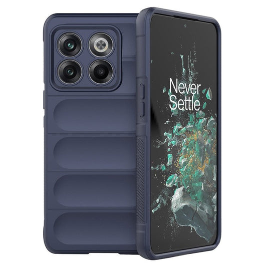 For OnePlus 10T 5G / Ace Pro 5G Shockproof Rugged Design  Phone Case Anti-Scratch Soft TPU Back Cover - Dark Blue