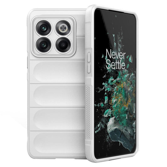 For OnePlus 10T 5G / Ace Pro 5G Shockproof Rugged Design  Phone Case Anti-Scratch Soft TPU Back Cover - White