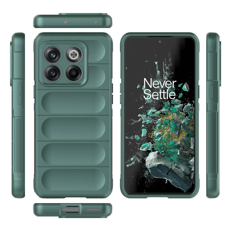 For OnePlus 10T 5G / Ace Pro 5G Shockproof Rugged Design  Phone Case Anti-Scratch Soft TPU Back Cover - White
