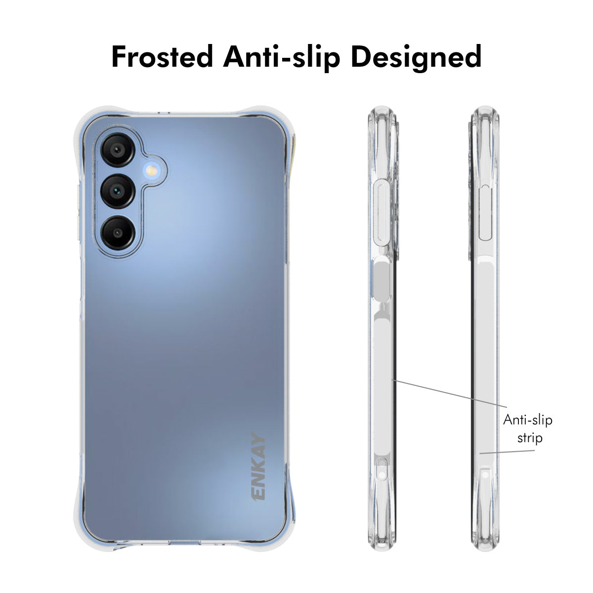 For Samsung Galaxy A16 5G / A16 4G ENKAY HAT PRINCE Case Transparent TPU Drop-Proof Phone Cover - Transparent