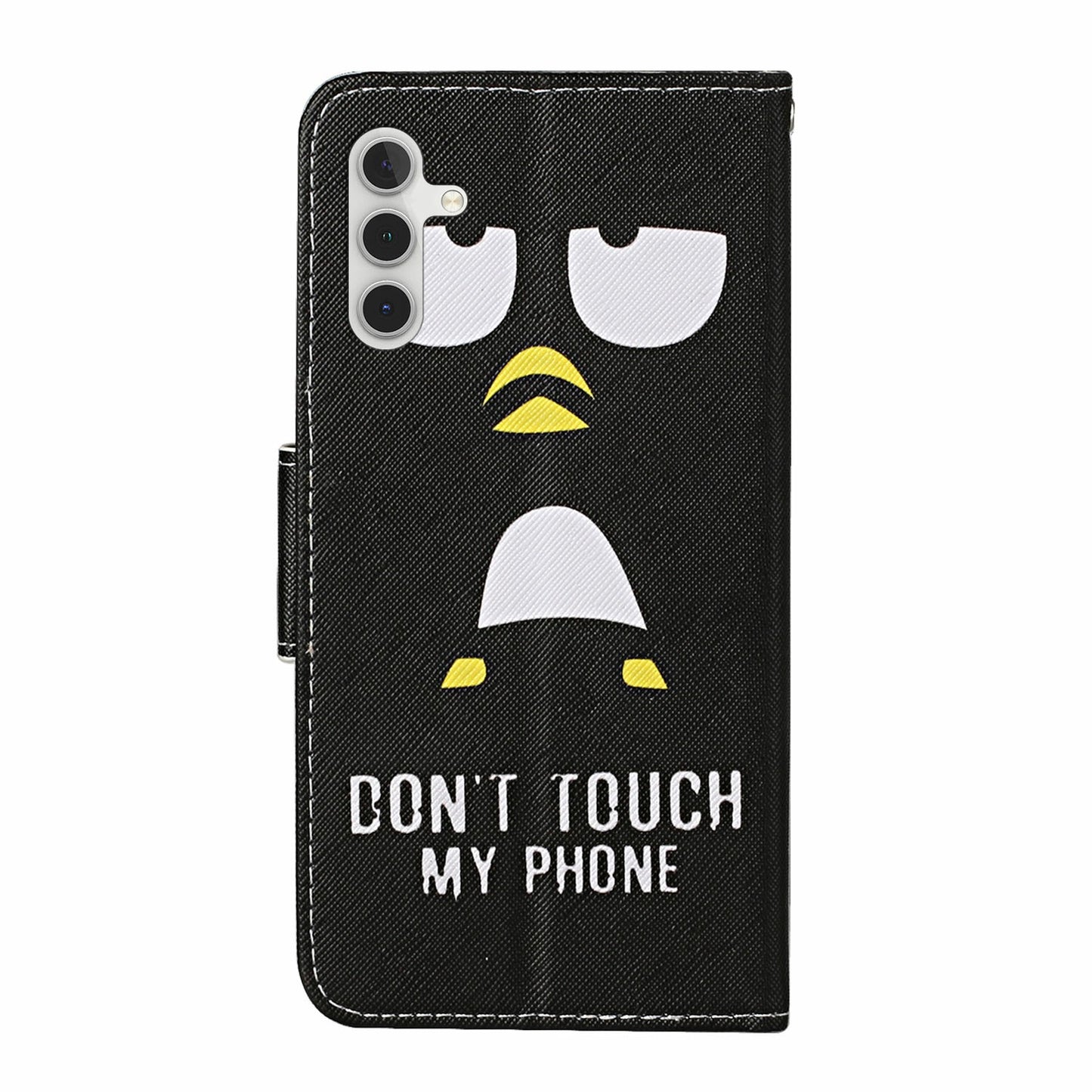 For Samsung Galaxy A16 5G / A16 4G Case Pattern Printing Protective Leather Folio Phone Cover - Penguin