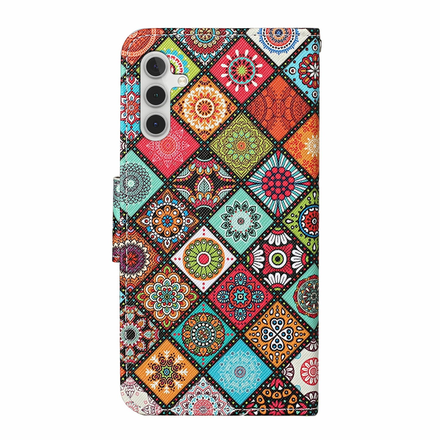 For Samsung Galaxy A16 5G / A16 4G Case Pattern Printing Protective Leather Folio Phone Cover - Ethnic Style