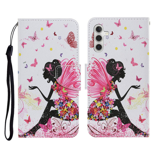 For Samsung Galaxy A16 5G / A16 4G Case Pattern Printing Protective Leather Folio Phone Cover - Dancer