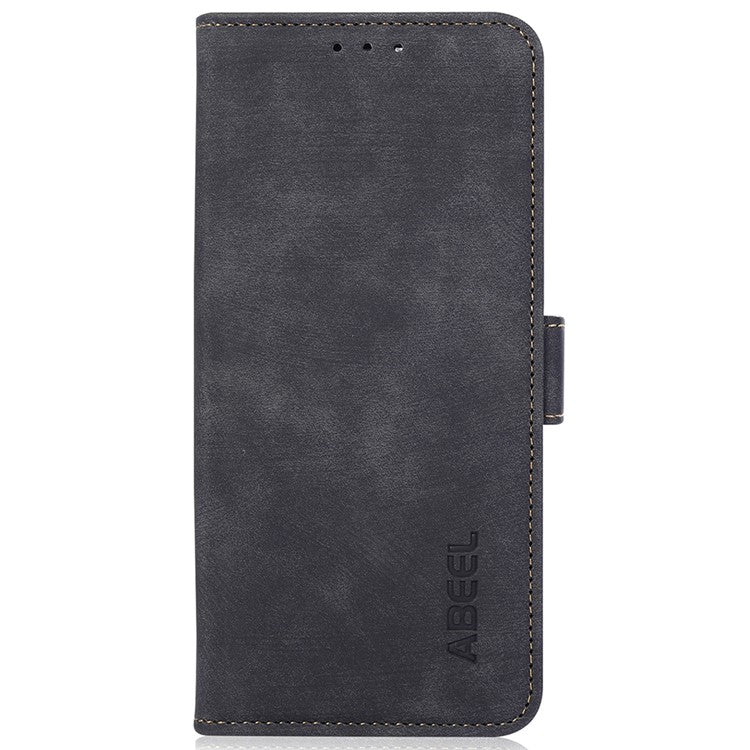 ABEEL For Motorola Edge 50 Neo 5G / Moto S50 5G / Thinkphone 25 5G Case Retro Leather Phone Cover Wallet Stand View - Black