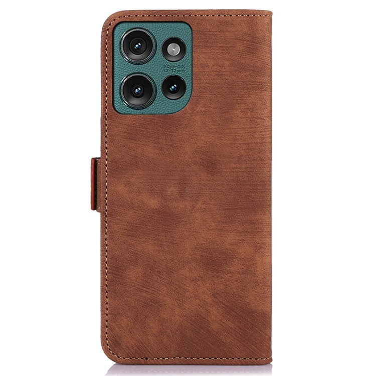ABEEL For Motorola Edge 50 Neo 5G / Moto S50 5G / Thinkphone 25 5G Case Retro Leather Phone Cover Wallet Stand View - Brown