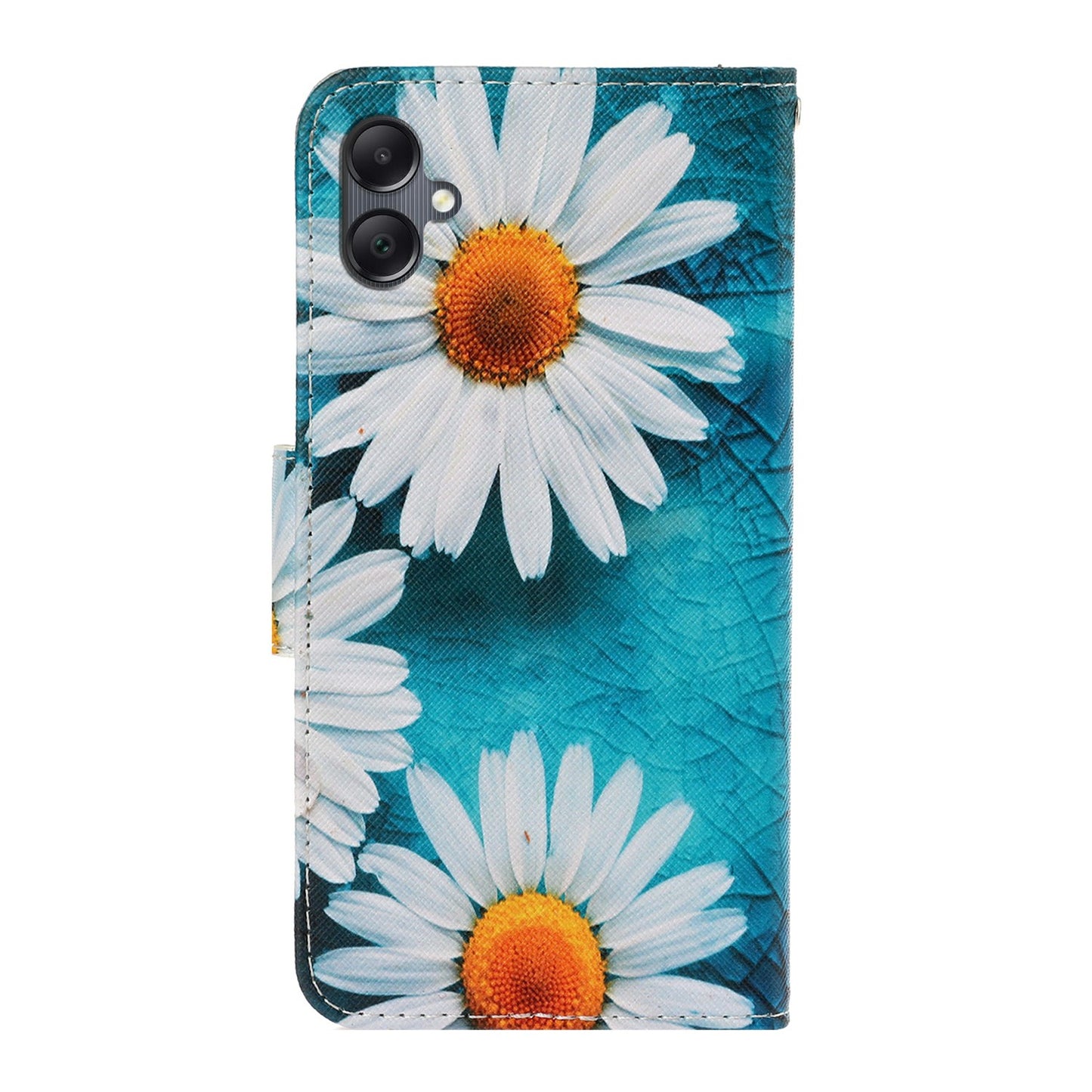 For Samsung Galaxy A06 Case Pattern Printing Protective Leather Folio Phone Cover - Chrysanthemum