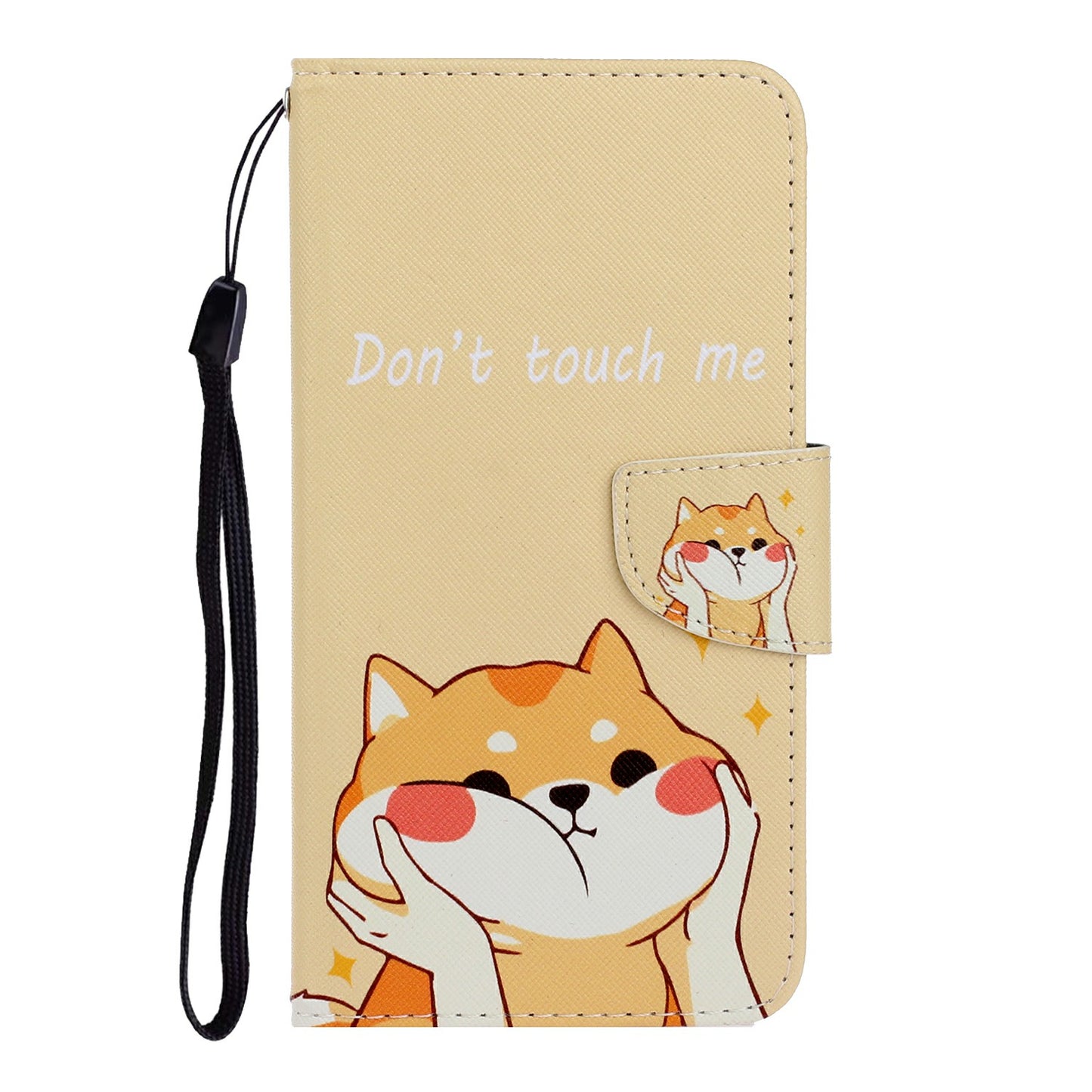 For Samsung Galaxy A06 Case Pattern Printing Protective Leather Folio Phone Cover - Shiba Inu