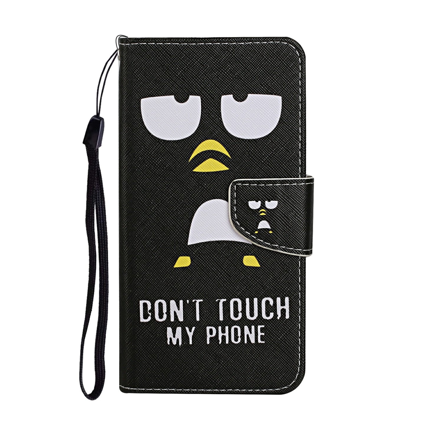 For Samsung Galaxy A06 Case Pattern Printing Protective Leather Folio Phone Cover - Penguin