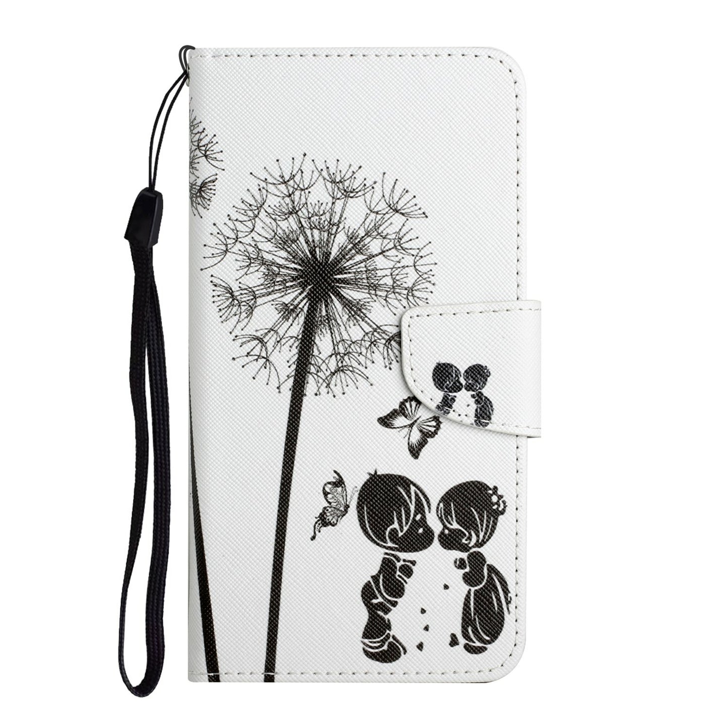 For Samsung Galaxy A06 Case Pattern Printing Protective Leather Folio Phone Cover - Dandelion